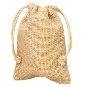 Bolsa Yute tipo saco Tamaño: 14 x 19 cm Cod. GJD188
