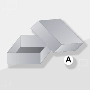 Cajita Modelo A Tamaños aprox: 10x10x3cm - 8x8x2 cm Cod. GJD145