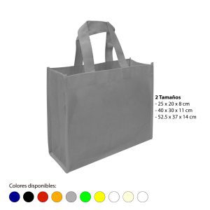 Bolsa Reutilizable (TNT) Tamaño: 25x20x8cm Cod. GJD183