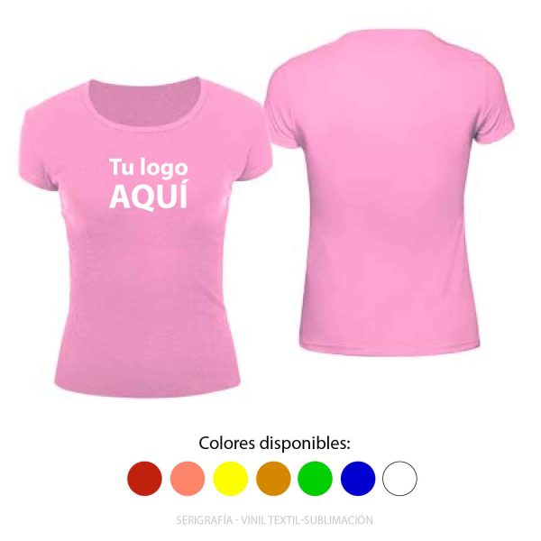 Polera de poliéster Manga corta Mujer Cod. GJD160
