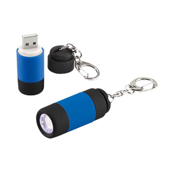 Llavero-Linterna LED Cargador USB Cod. GJD77 - Imagen 5