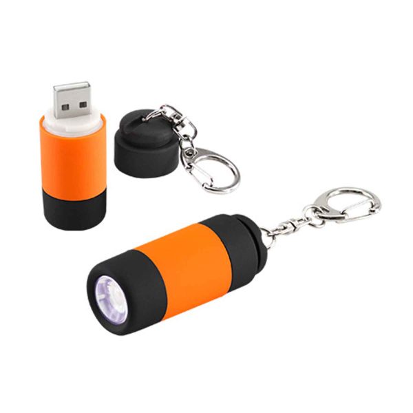 Llavero-Linterna LED Cargador USB Cod. GJD77 - Imagen 3