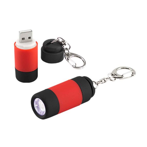 Llavero-Linterna LED Cargador USB Cod. GJD77 - Imagen 4