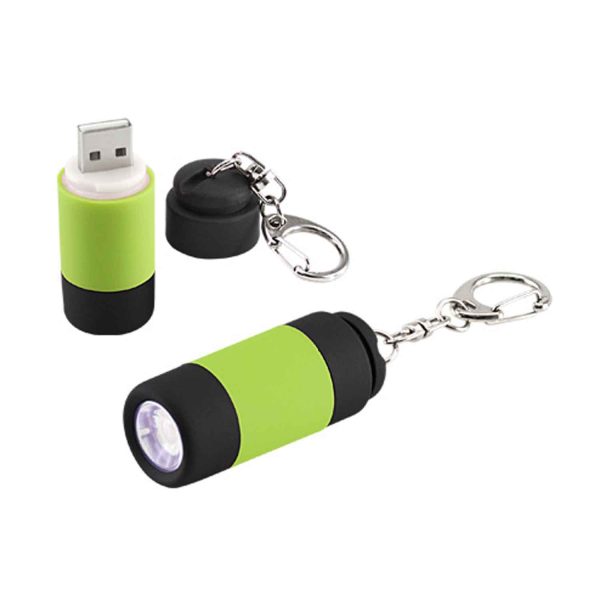 Llavero-Linterna LED Cargador USB Cod. GJD77 - Imagen 2