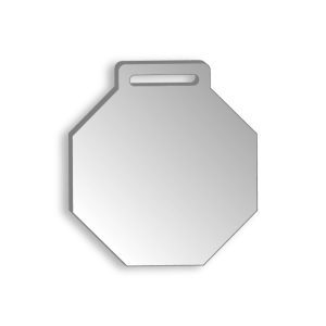 Medalla Acrílica 5 cm hexágono Cod. GJD592